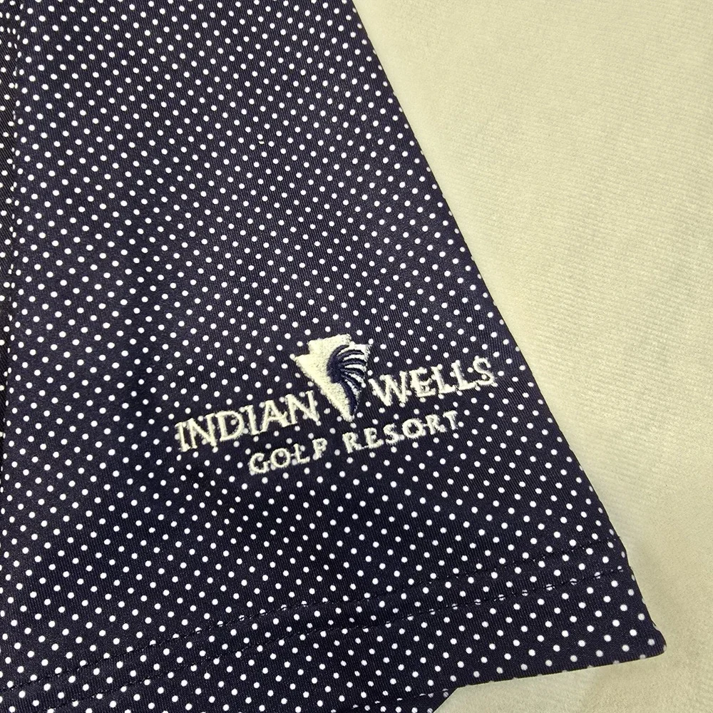 rlx ralph lauren Mens Polo Shirt Indian Wells Golf‎ Resort Logo Blue